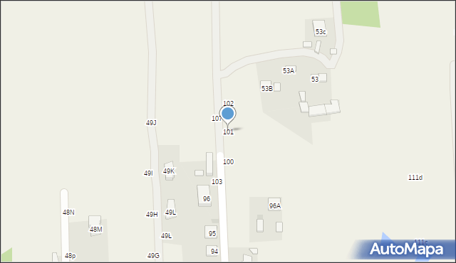 Nowe Grochale, Nowe Grochale, 101, mapa Nowe Grochale