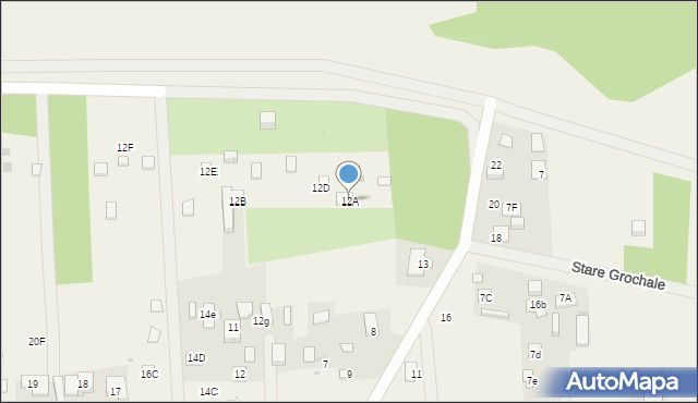 Nowe Grochale, Nowe Grochale, 12A, mapa Nowe Grochale