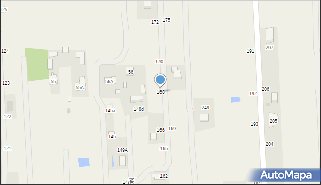 Nowe Grochale, Nowe Grochale, 168, mapa Nowe Grochale