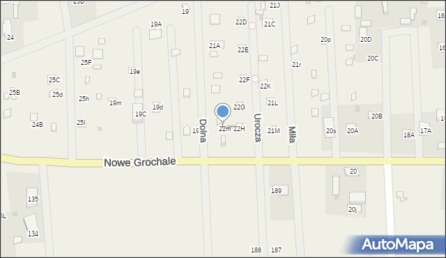 Nowe Grochale, Nowe Grochale, 22m, mapa Nowe Grochale