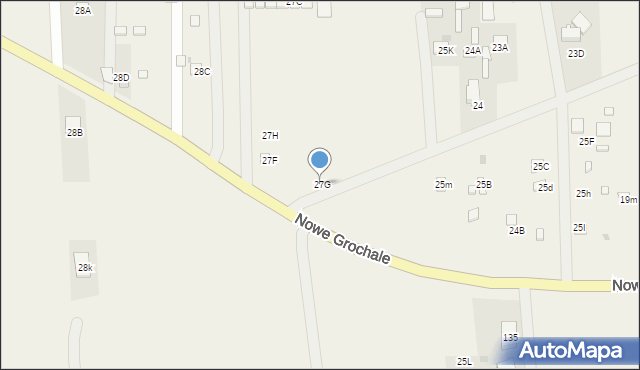 Nowe Grochale, Nowe Grochale, 27G, mapa Nowe Grochale