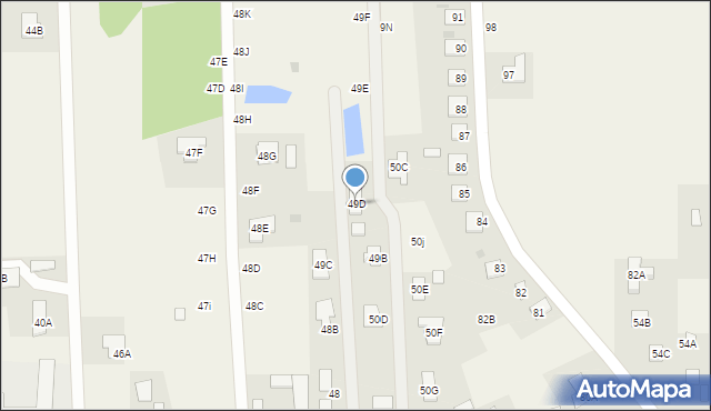 Nowe Grochale, Nowe Grochale, 49D, mapa Nowe Grochale