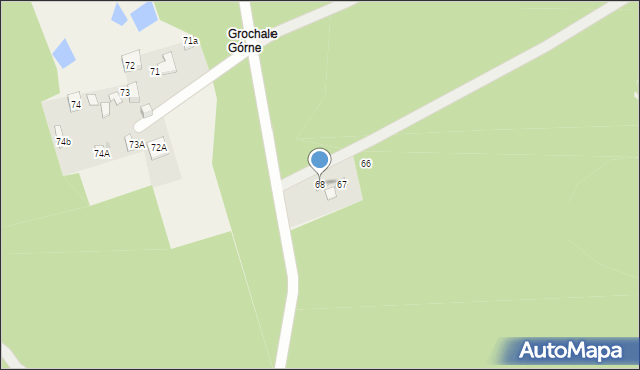 Nowe Grochale, Nowe Grochale, 68, mapa Nowe Grochale