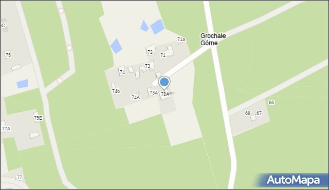 Nowe Grochale, Nowe Grochale, 72A, mapa Nowe Grochale
