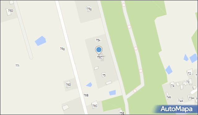 Nowe Grochale, Nowe Grochale, 75C, mapa Nowe Grochale
