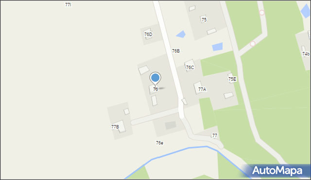 Nowe Grochale, Nowe Grochale, 76, mapa Nowe Grochale