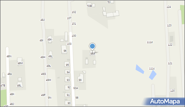 Nowe Grochale, Nowe Grochale, 96A, mapa Nowe Grochale