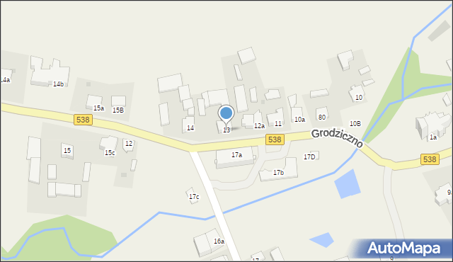 Nowe Grodziczno, Nowe Grodziczno, 13, mapa Nowe Grodziczno