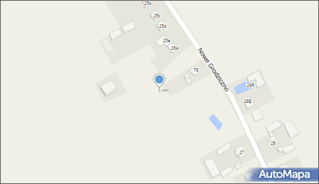Nowe Grodziczno, Nowe Grodziczno, 25e, mapa Nowe Grodziczno