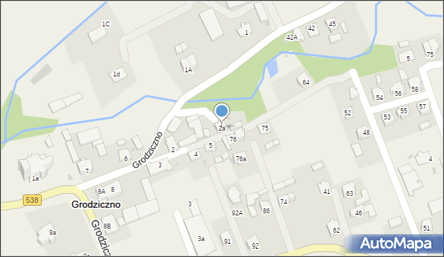 Nowe Grodziczno, Nowe Grodziczno, 2a, mapa Nowe Grodziczno