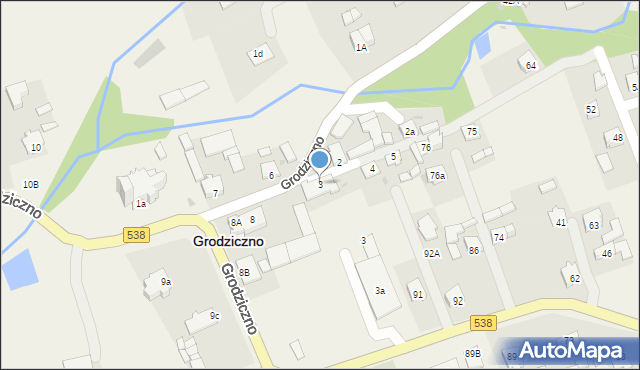 Nowe Grodziczno, Nowe Grodziczno, 3, mapa Nowe Grodziczno