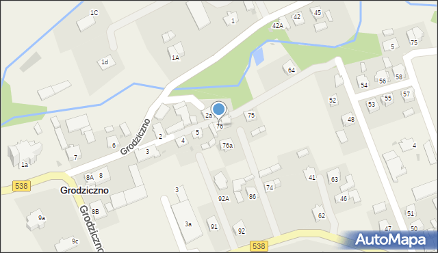 Nowe Grodziczno, Nowe Grodziczno, 76, mapa Nowe Grodziczno