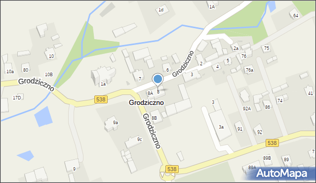 Nowe Grodziczno, Nowe Grodziczno, 8, mapa Nowe Grodziczno