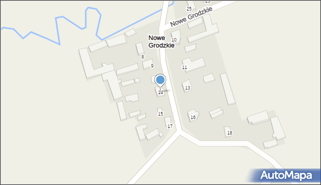 Nowe Grodzkie, Nowe Grodzkie, 14, mapa Nowe Grodzkie