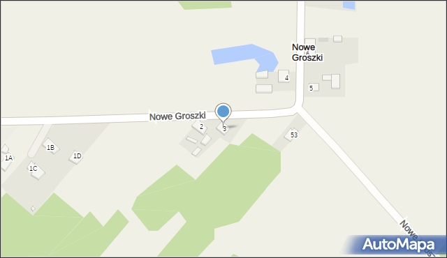 Nowe Groszki, Nowe Groszki, 3, mapa Nowe Groszki