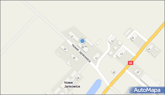 Nowe Jankowice, Nowe Jankowice, 10, mapa Nowe Jankowice