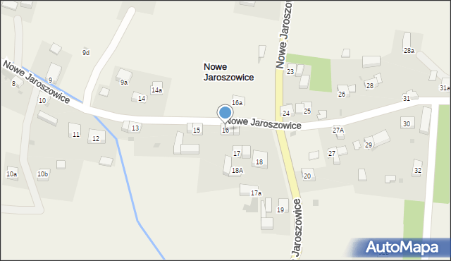 Nowe Jaroszowice, Nowe Jaroszowice, 16, mapa Nowe Jaroszowice