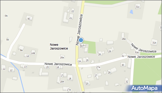Nowe Jaroszowice, Nowe Jaroszowice, 23, mapa Nowe Jaroszowice