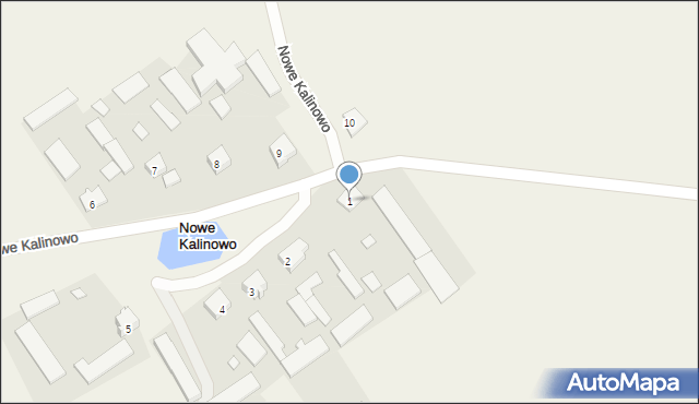 Nowe Kalinowo, Nowe Kalinowo, 1, mapa Nowe Kalinowo