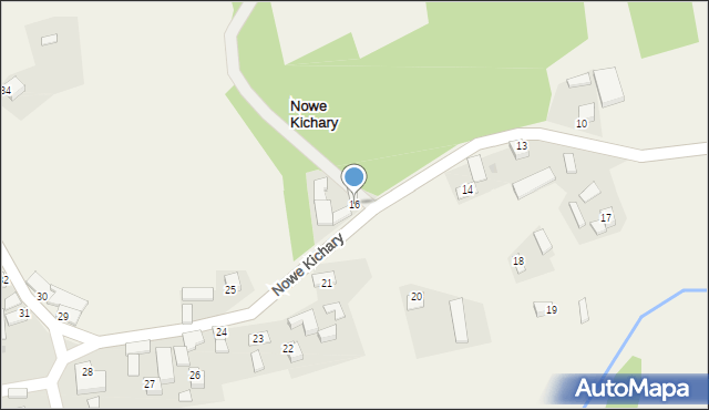 Nowe Kichary, Nowe Kichary, 16, mapa Nowe Kichary