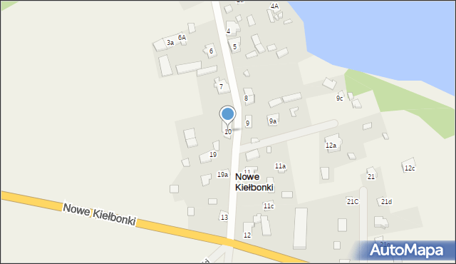Nowe Kiełbonki, Nowe Kiełbonki, 10, mapa Nowe Kiełbonki