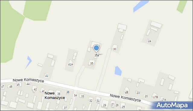 Nowe Komaszyce, Nowe Komaszyce, 35a, mapa Nowe Komaszyce