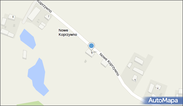 Nowe Koprzywno, Nowe Koprzywno, 6, mapa Nowe Koprzywno