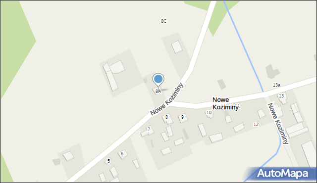 Nowe Koziminy, Nowe Koziminy, 8A, mapa Nowe Koziminy