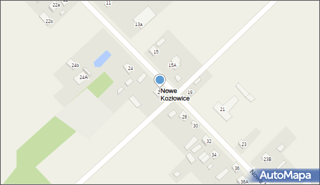 Nowe Kozłowice, Nowe Kozłowice, 26, mapa Nowe Kozłowice