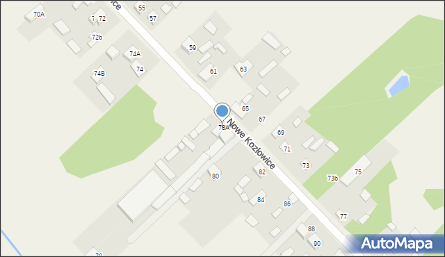 Nowe Kozłowice, Nowe Kozłowice, 78A, mapa Nowe Kozłowice