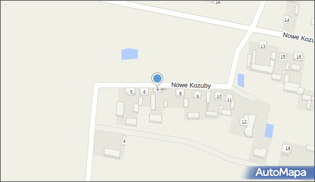 Nowe Kozuby, Nowe Kozuby, 7, mapa Nowe Kozuby