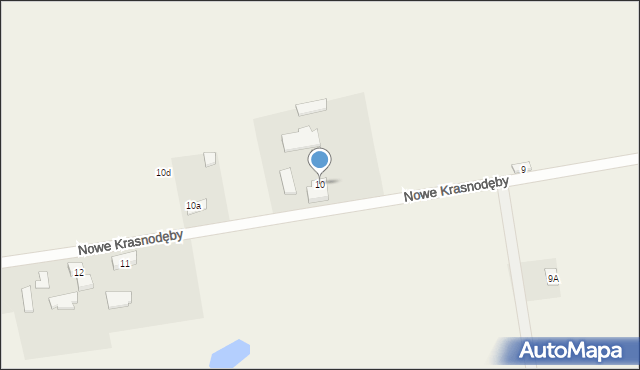 Nowe Krasnodęby, Nowe Krasnodęby, 10, mapa Nowe Krasnodęby