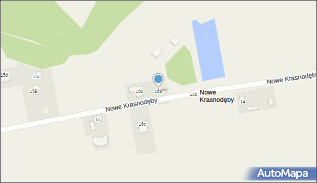 Nowe Krasnodęby, Nowe Krasnodęby, 16a, mapa Nowe Krasnodęby