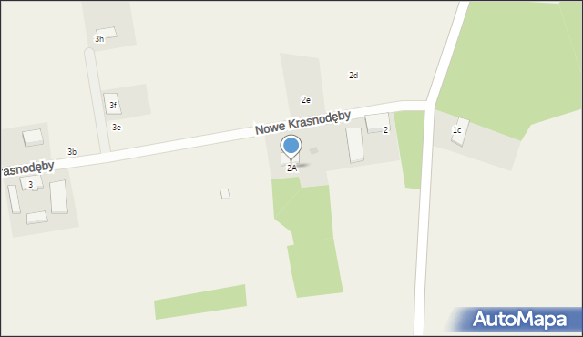 Nowe Krasnodęby, Nowe Krasnodęby, 2A, mapa Nowe Krasnodęby