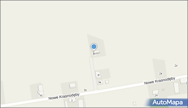 Nowe Krasnodęby, Nowe Krasnodęby, 3h, mapa Nowe Krasnodęby