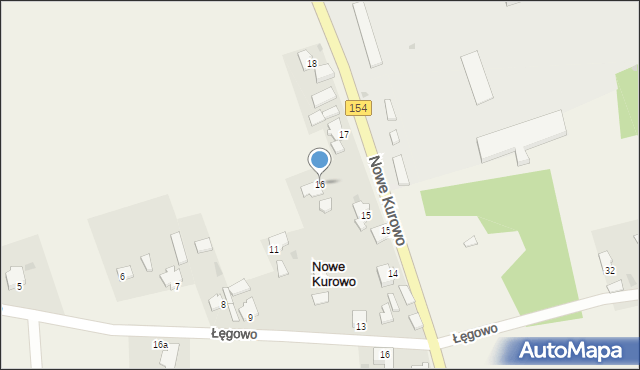 Nowe Kurowo, Nowe Kurowo, 16, mapa Nowe Kurowo