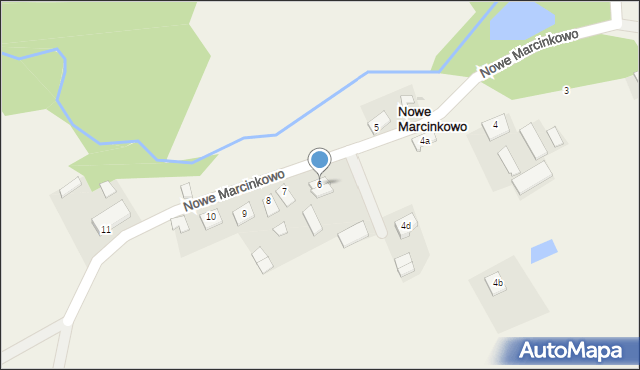 Nowe Marcinkowo, Nowe Marcinkowo, 6, mapa Nowe Marcinkowo