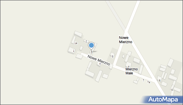 Nowe Mierzno, Nowe Mierzno, 3, mapa Nowe Mierzno