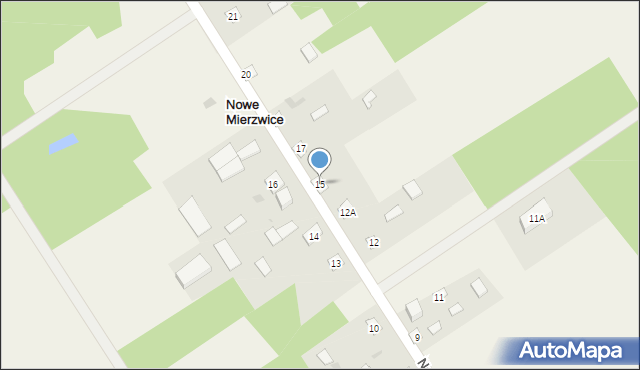 Nowe Mierzwice, Nowe Mierzwice, 15, mapa Nowe Mierzwice