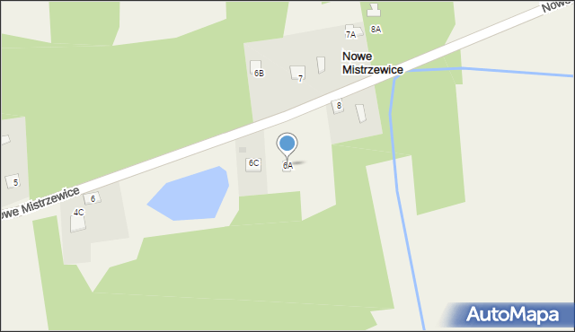 Nowe Mistrzewice, Nowe Mistrzewice, 6A, mapa Nowe Mistrzewice