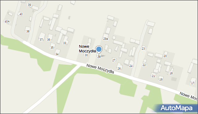 Nowe Moczydła, Nowe Moczydła, 29, mapa Nowe Moczydła