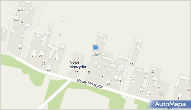 Nowe Moczydła, Nowe Moczydła, 29a, mapa Nowe Moczydła