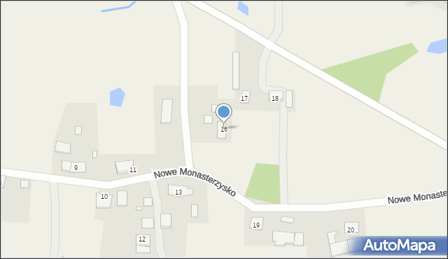 Nowe Monasterzysko, Nowe Monasterzysko, 16, mapa Nowe Monasterzysko