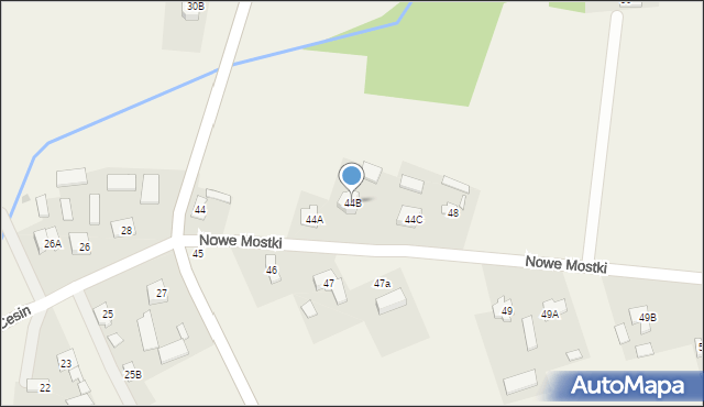 Nowe Mostki, Nowe Mostki, 44B, mapa Nowe Mostki