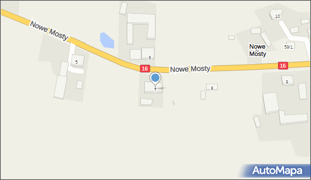 Nowe Mosty, Nowe Mosty, 7, mapa Nowe Mosty