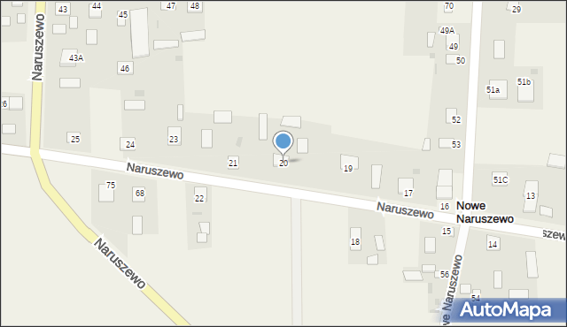 Nowe Naruszewo, Nowe Naruszewo, 20, mapa Nowe Naruszewo