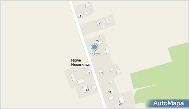 Nowe Nosarzewo, Nowe Nosarzewo, 7, mapa Nowe Nosarzewo