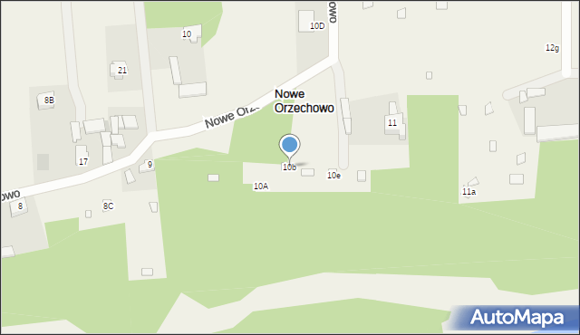 Nowe Orzechowo, Nowe Orzechowo, 10b, mapa Nowe Orzechowo