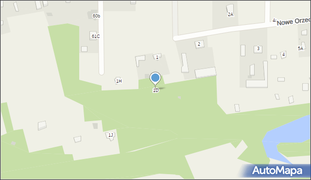 Nowe Orzechowo, Nowe Orzechowo, 1D, mapa Nowe Orzechowo