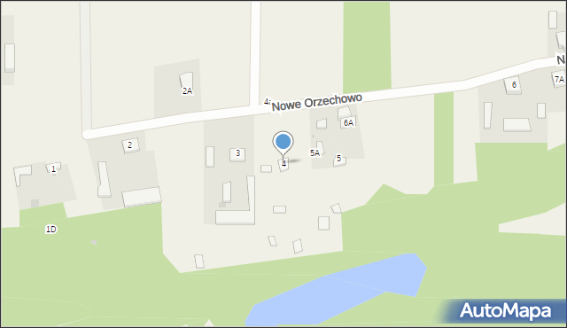 Nowe Orzechowo, Nowe Orzechowo, 4, mapa Nowe Orzechowo